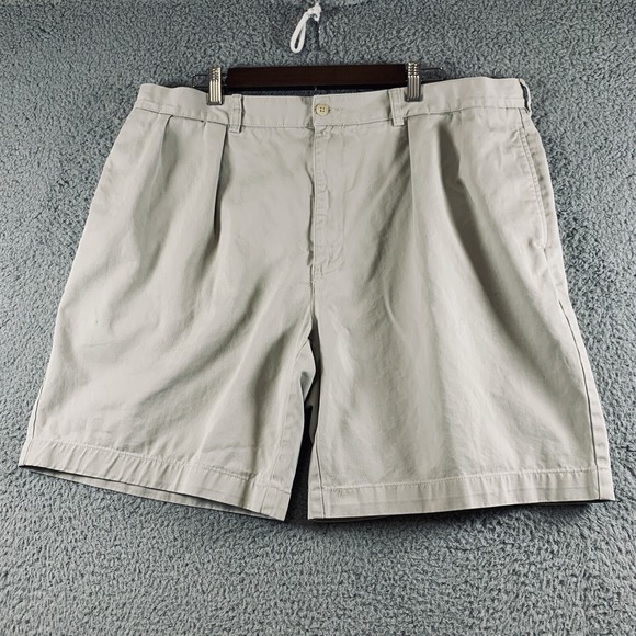 Polo by Ralph Lauren Tyler Chino Shorts Mens Pleated Cotton Beige 40 Inseam 8.5" - Picture 1 of 15